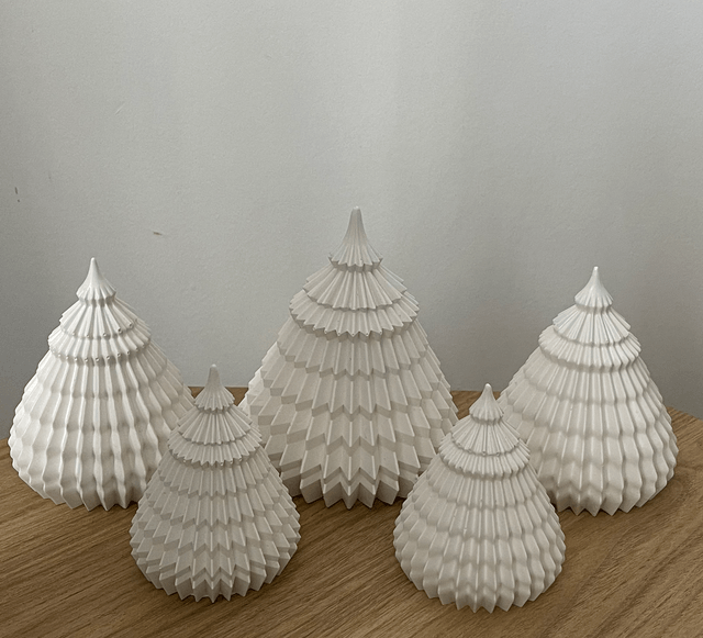 Origami Christmas Trees