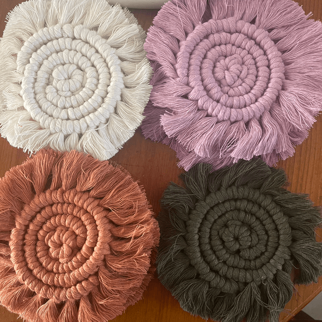 Macrame Coaster set of 2